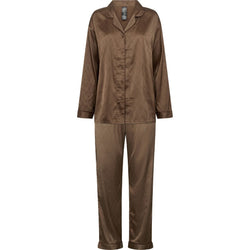 Hype The Detail Satin Pyjamas Brown