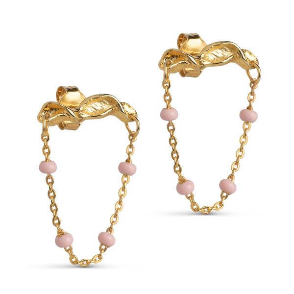 Enamel Lola Refined Studs Light Pink