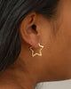Enamel Organic Star Øreringe Medium