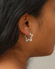 Enamel Organic Star Øreringe Medium