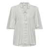 Co'Couture Sueda Frill Flow Bluse White