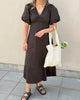 Neo Noir Illana Poplin Kjole Chocolate Brown NOS26