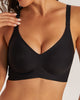 Femifemme FlexiComfort v2. Bøjlefri BH Black