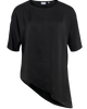 Object Chilli SS Asymmetric Slit Top Black