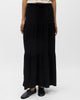 Object Sanne MW Long Layer Nederdel Black NOS26