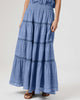Neo Noir Felicia S Voile Nederdel Smoke Blue