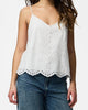 Pieces Vilde Strap Top Bright White