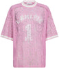 Haute L'Amitié Lace Football T-Shirt Candyfloss