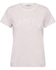 Haute L'Amitié Neckline Logo T-shirt Iced Rose