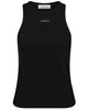 Haute L'Amitié Rib Badge Tank Top Black