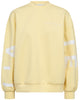 Haute L'Amitié Maxi Split Logo Sweatshirt Pale Yellow