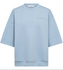 Haute L'Amitié Maxi Split SS Logo Sweatshirt Pale Blue