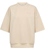 Haute L'Amitié Maxi Split Logo Sweatshirt Pearl/Pink