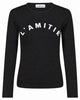 Haute L'Amitié Clean LS Logo T-shirt Black
