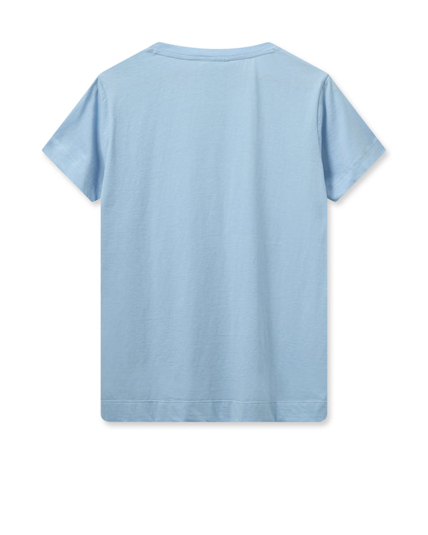 Mos Mosh Melika O-SS T-Shirt Cashmere Blue