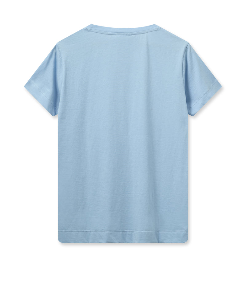 Mos Mosh Melika O-SS T-Shirt Cashmere Blue