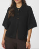 Neo Noir Benuta Fluffy Knit Cardigan Black