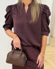 Neo Noir Roella Heavy Sateen Bluse Burgundy