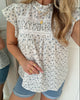 Only Katti SS Dobby Top Cloud Dancer/Clara Flower NO26