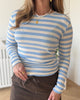 Marta Du Chateau Begonia LS T-shirt Celeste