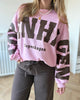 Marta Du Chateau Hibiscus Sweatshirt Pink