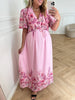 Neo Noir Serna Flower Print Kjole Light Pink