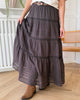 Neo Noir Felicia S Voile Nederdel Dark Brown NOS26