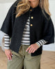 Neo Noir Benuta Fluffy Knit Cardigan Black