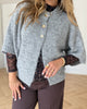Neo Noir Benuta Fluffy Knit Cardigan Grey Melange NOA26