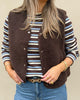 Object Ella Vest Seal Brown