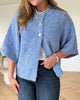 Neo Noir Benuta Fluffy Knit Cardigan Dusty Blue