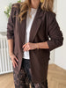 Only Linda Raven Life LS Blazer Coffee Bean