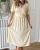 Pieces Tala SS Midi Kjole French Vanilla NOS26
