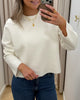 Object Reynard Square Sleeve O-Neck Strik Cloud Dancer NO26