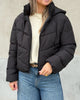 Only Clair Puffer Hood Jakke Black