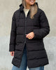 Only Clair Puffer Hood Long Jakke Black