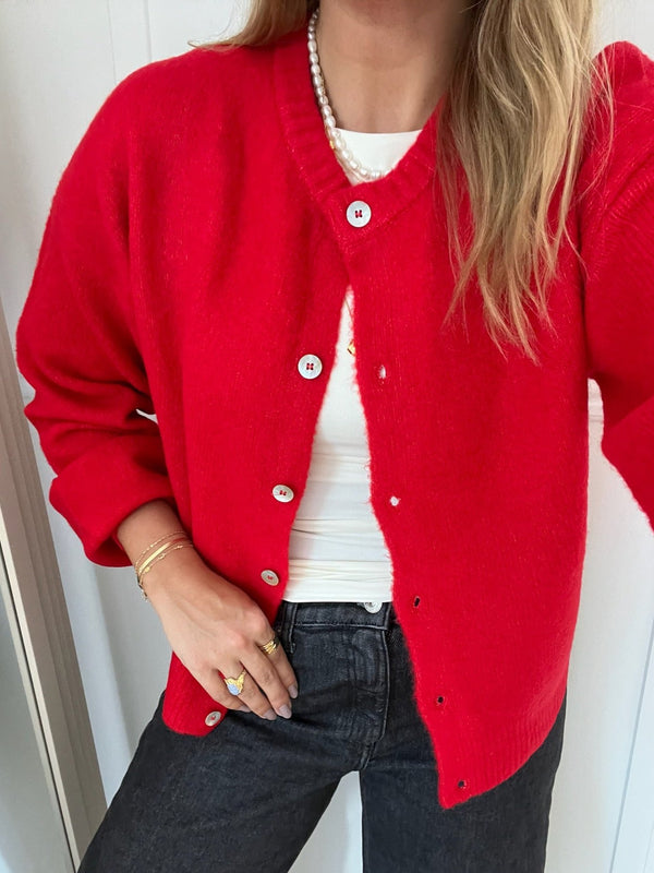 Only Isabella LS North Cardigan Racing Red