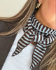 Pieces Komma Triangle Tørklæde Cashmere Blue Stripes
