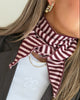 Pieces Komma Triangle Tørklæde Tawny Port Stripes NO26