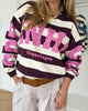 Marta Du Chateau Nerina Sweatshirt Bordeaux/Pink