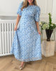 Neo Noir Kikka Chiffon Flower Kjole Light Blue