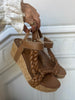 Copenhagen Shoes Woven Lady Sandal Cognac