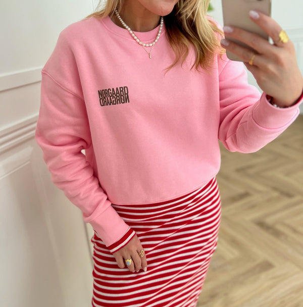 Mads Nørgaard Organic Sweat Tilvina Sweatshirt Candy Pink