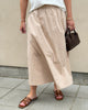 Neo Noir Yara Poplin Nederdel Dark Sand NOS26