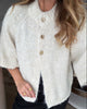 Neo Noir Benuta Fluffy Knit Cardigan Off White