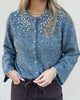 Only Miggie LS O-Neck Pearl Cardigan Medium Grey Melange NOA25