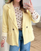 Marta Du Chateau Marissa Blazer Yellow Stripe