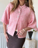 Neo Noir Benuta Fluffy Knit Cardigan Light Pink