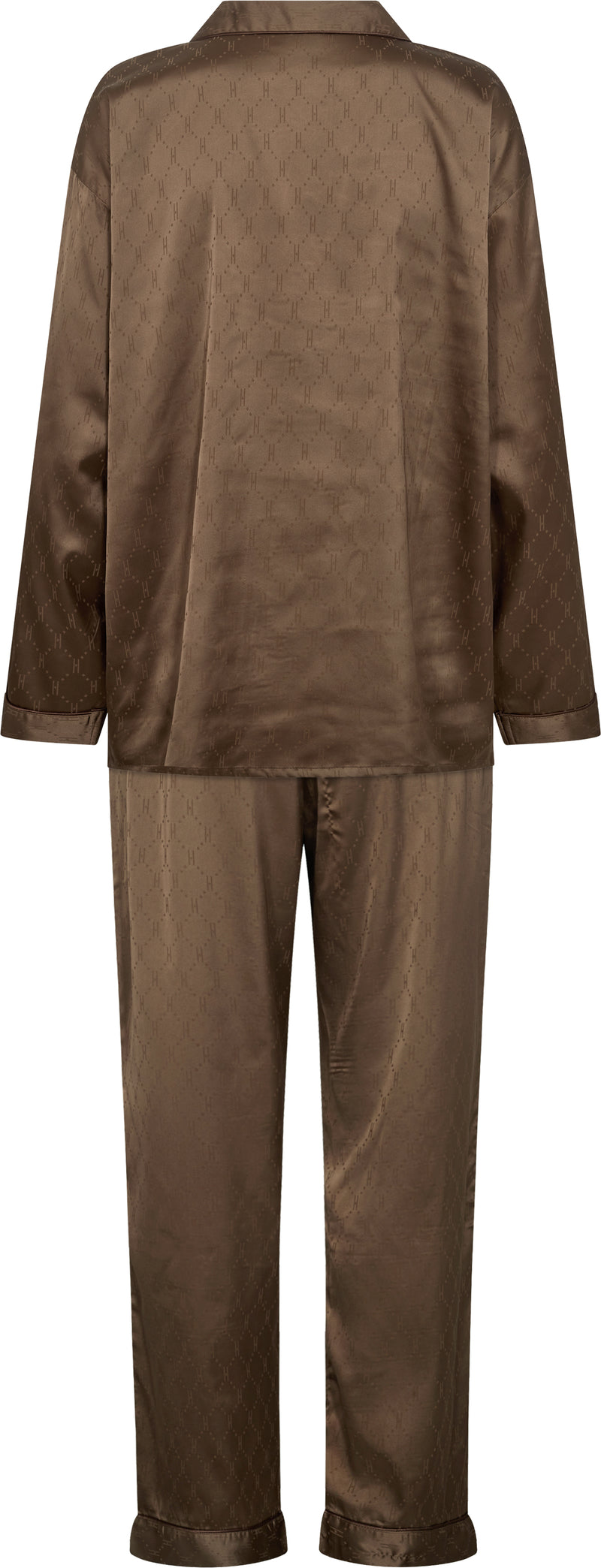 Hype The Detail Satin Pyjamas Brown