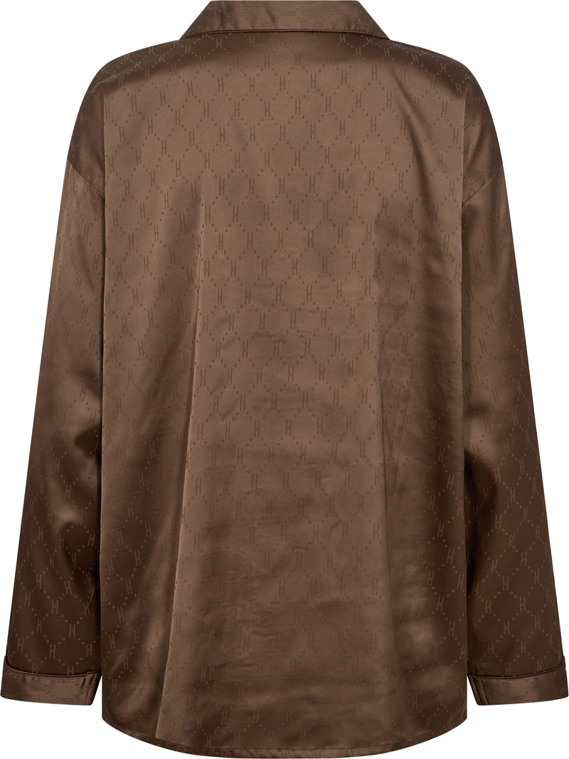 Hype The Detail Satin Pyjamas Brown